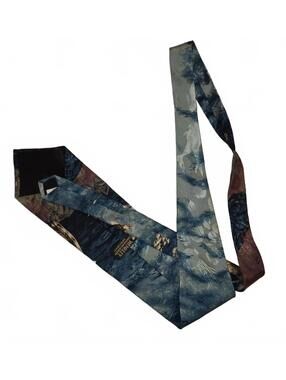 Wembley Vintage Sea Turtle Patterned Neck Tie